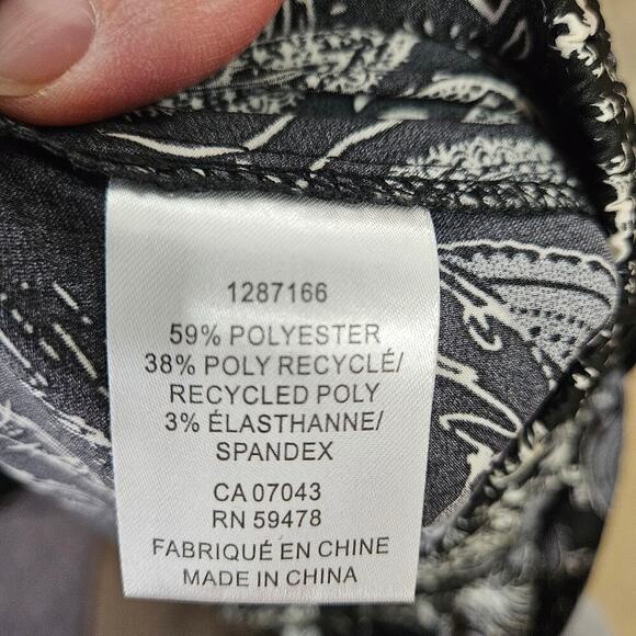 Rachel Zoe Paisley Wide Leg Silky Pants Elastic Waist Womens Size Small - Picture 8 of 8